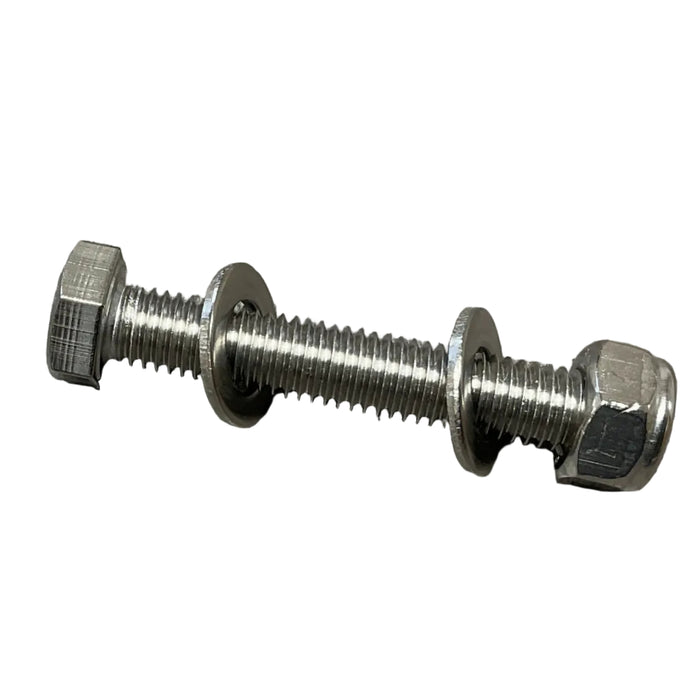 M8 Stainless Bolt (8mm x 50mm), with Nyloc Nut & Stainless Washers
