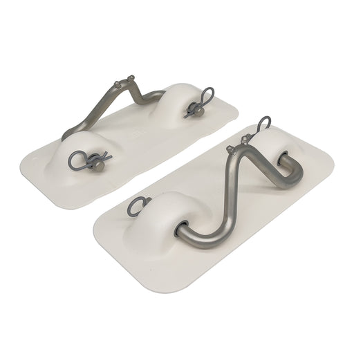 PVC Snap Davit Pads, Brackets & R-clips for Bathing Platform & Transom Kits - Pair or Single