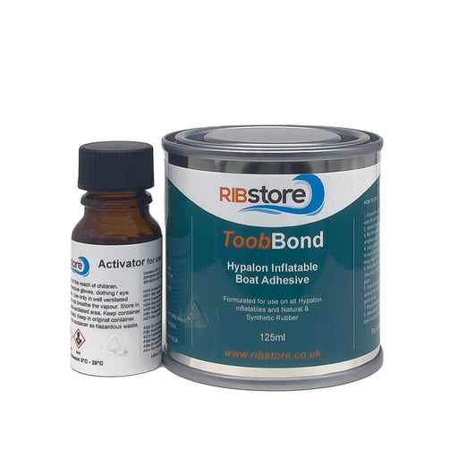 ToobBond Hypalon Inflatable Boat & RIB Repair 2-Part Adhesive Glue by RIBstore - 125ml, 250ml or 1 Litre
