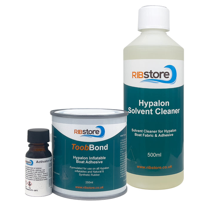 ToobBond Hypalon Inflatable Boat & RIB Repair 2-Part Adhesive Glue by RIBstore - 125ml, 250ml or 1 Litre