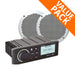 Fusion MS-RA70N Marine Stereo & EL-F651W 6.5" Marine Speakers
