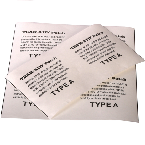 Type A & B TEAR-AID® Emergency Repair Patches for PVC and Hypalon RIBs, Inflatable Boats & Inflatable Structures - Off the Roll 3" / 6" widths